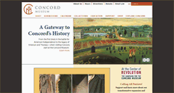 Desktop Screenshot of concordmuseum.org