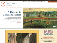 Tablet Screenshot of concordmuseum.org